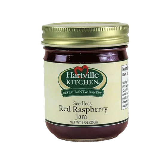 High-Grade Hartville Kitchen Seedless Red Raspberry Jam 9 oz. Practical