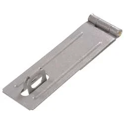 Practical Hillman 3-1 2 in. Fixed Staple Safety Hasps Galvanized Finish Breathable