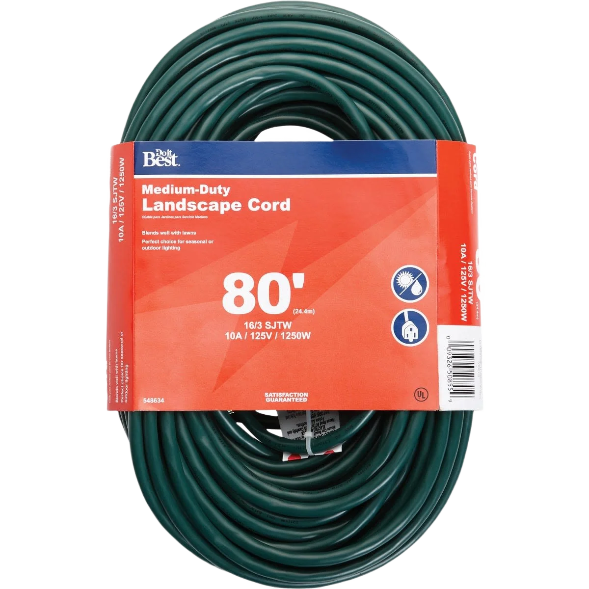 High-Quality Do it Green 16 3 Landscape Extension Cord 80 ft. Functional