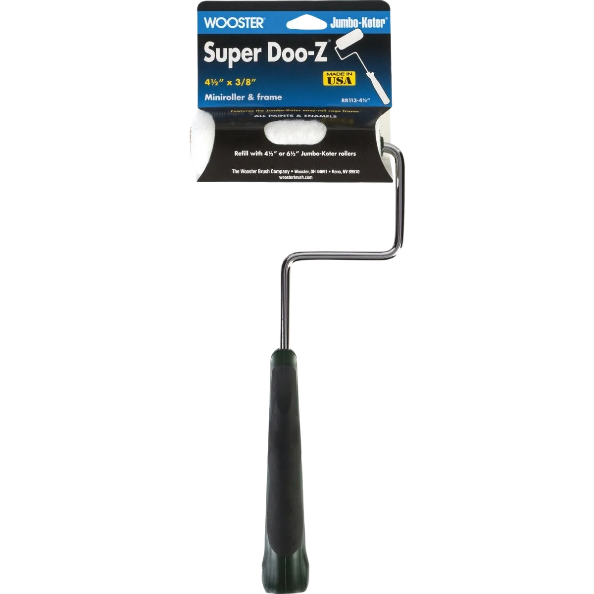 Casual Wooster Super DOO-Z Mini Woven Paint Roller Cover Frame 4-1 2 in. Smart