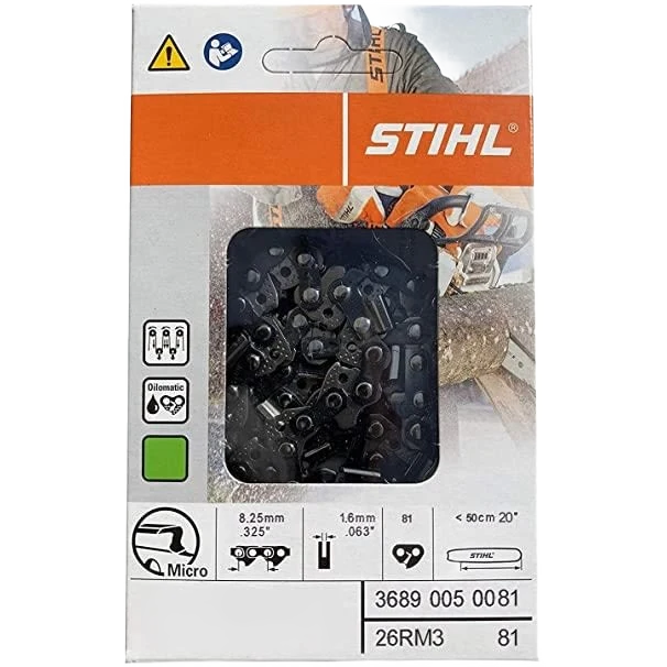 Powerful STIHL 26RM3-81 20 Oilomatic® Rapid Micro Chain Top-Quality
