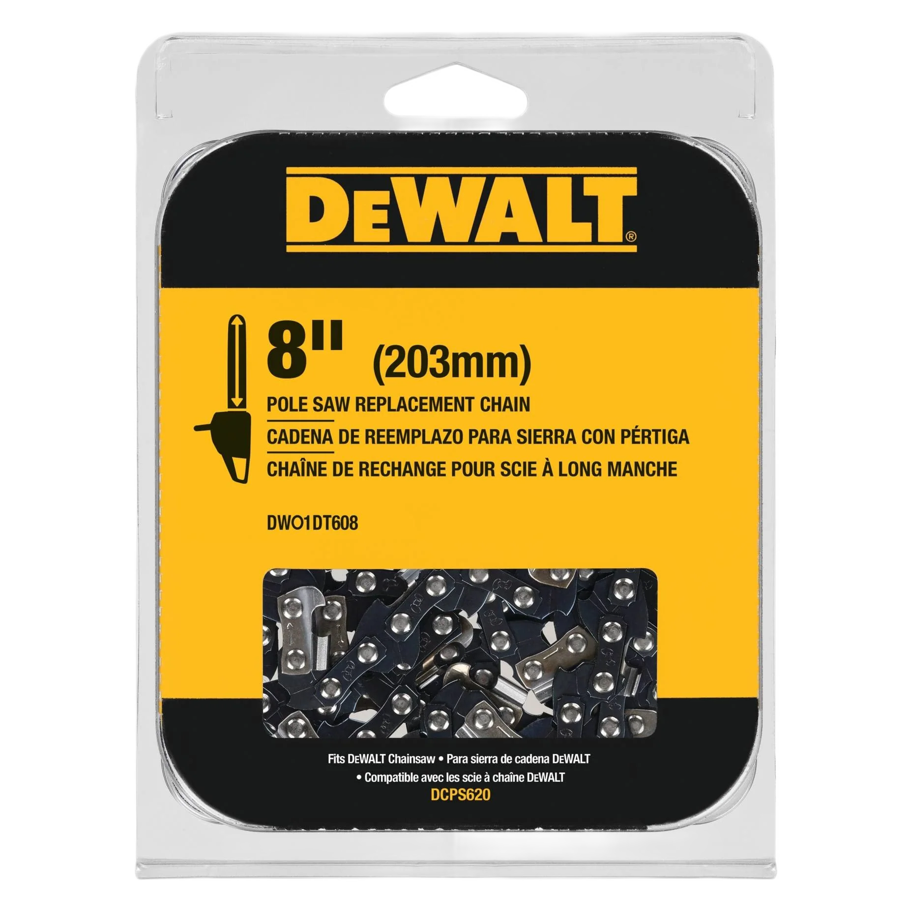 Sophisticated DEWALT 8 Pole Saw Chain Comfortable