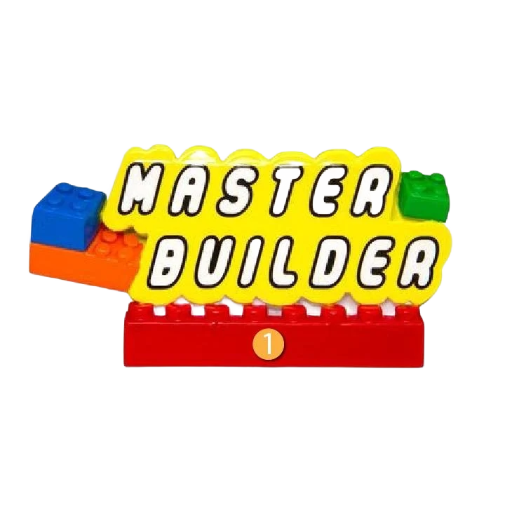 Luxury PolarX Personalized Master Builder Ornament Natural