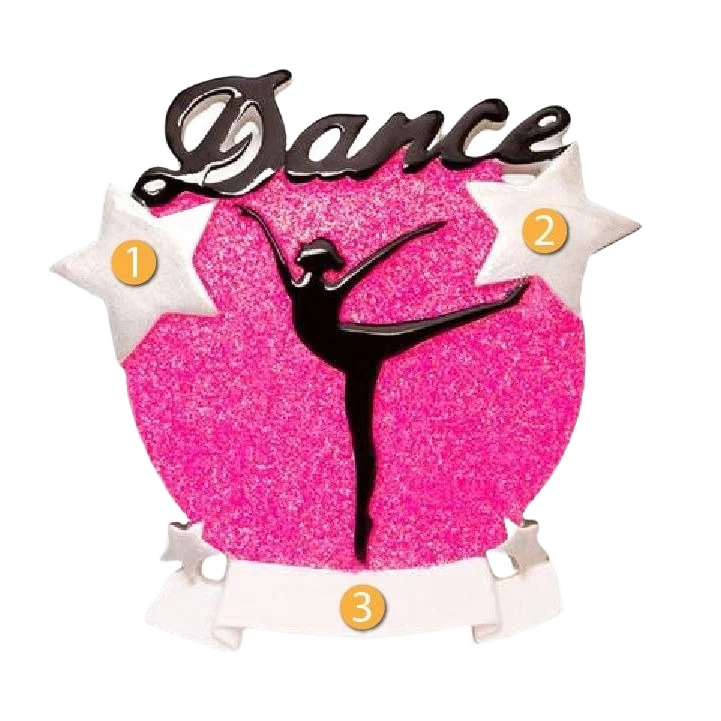 Official PolarX Personalized Dance Silhouette Ornament Long-Lasting