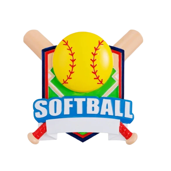 Healthy PolarX Personalized Softball Shield Ornament User-Friendly