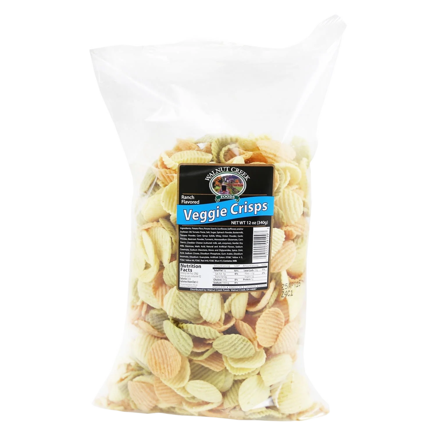 Efficient Walnut Creek Ranch Flavored Veggie Crisps 12 oz. Recyclable