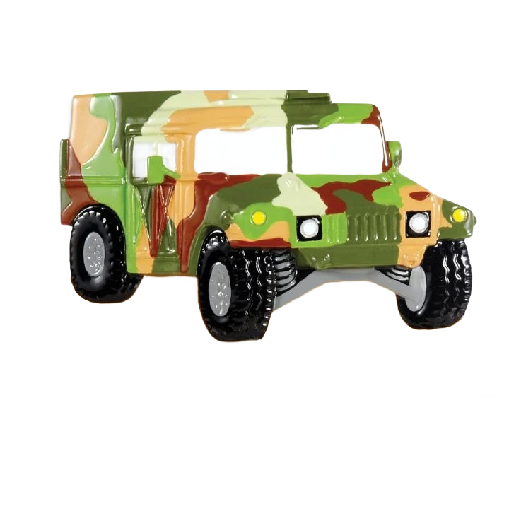 High-Grade PolarX Personalized Armed Forces Humvee Ornament Easy-to-Use