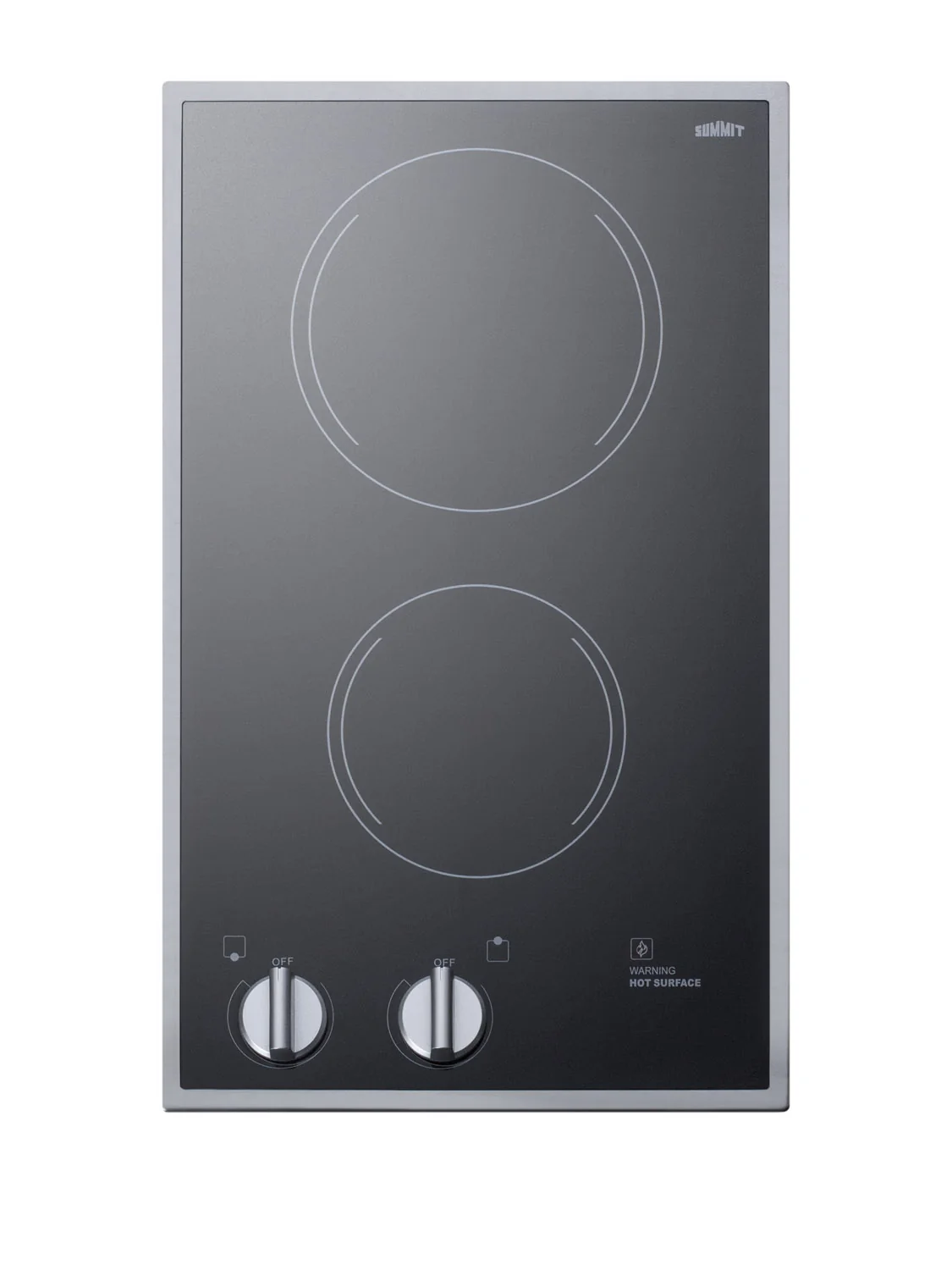 Reusable 12 Wide 115V 2-Burner Radiant Cooktop Superior