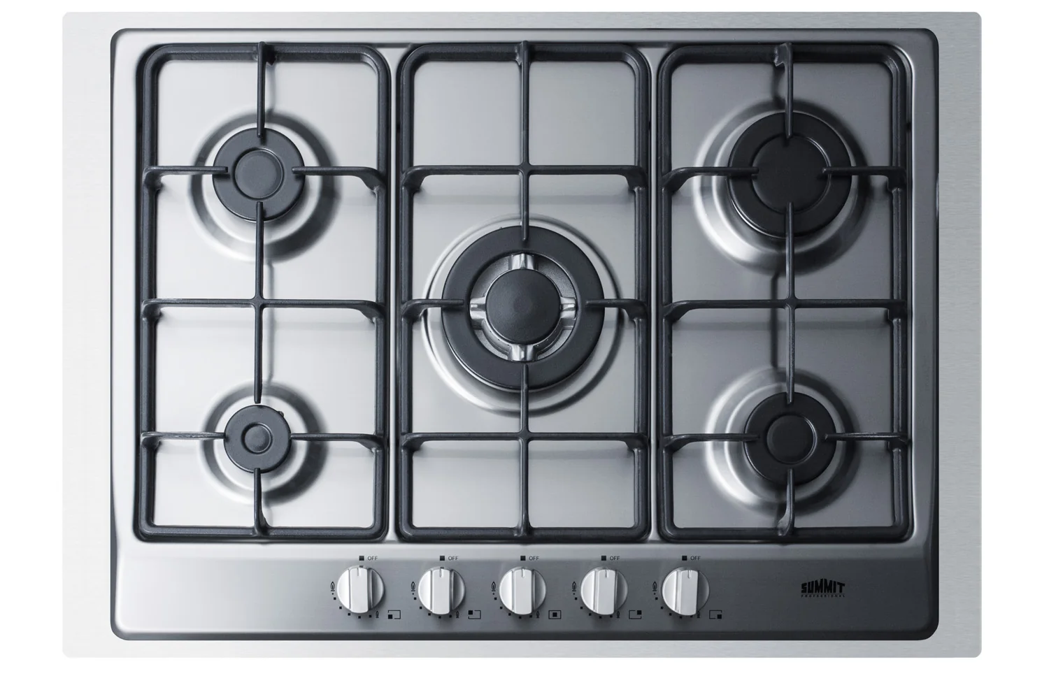 Trendy 30 Wide 5-Burner Gas Cooktop Breathable