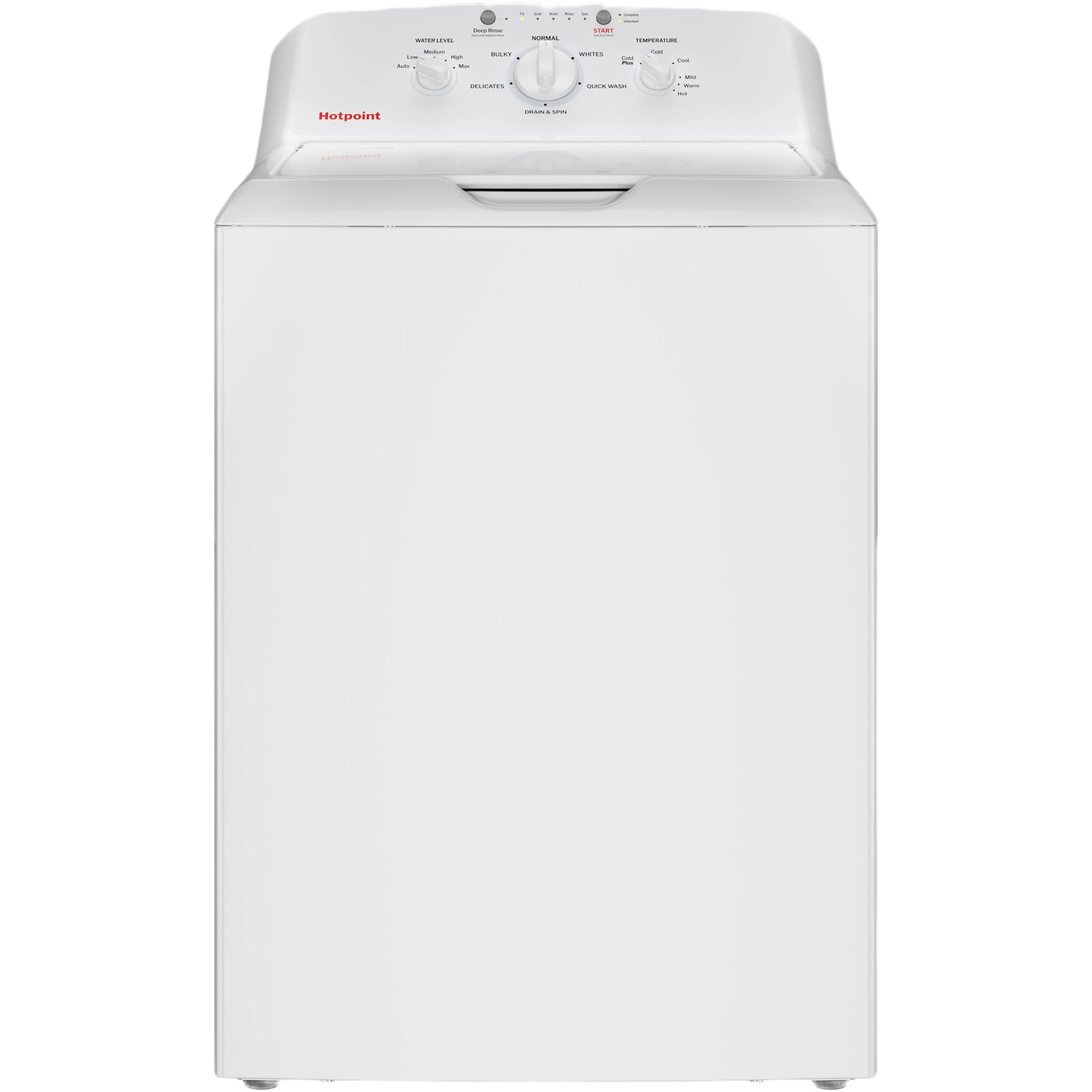Powerful Hotpoint® 4.0 cu. ft. Capacity Washer with Stainless Steel Basket Cold Plus and Water Level Control Pure