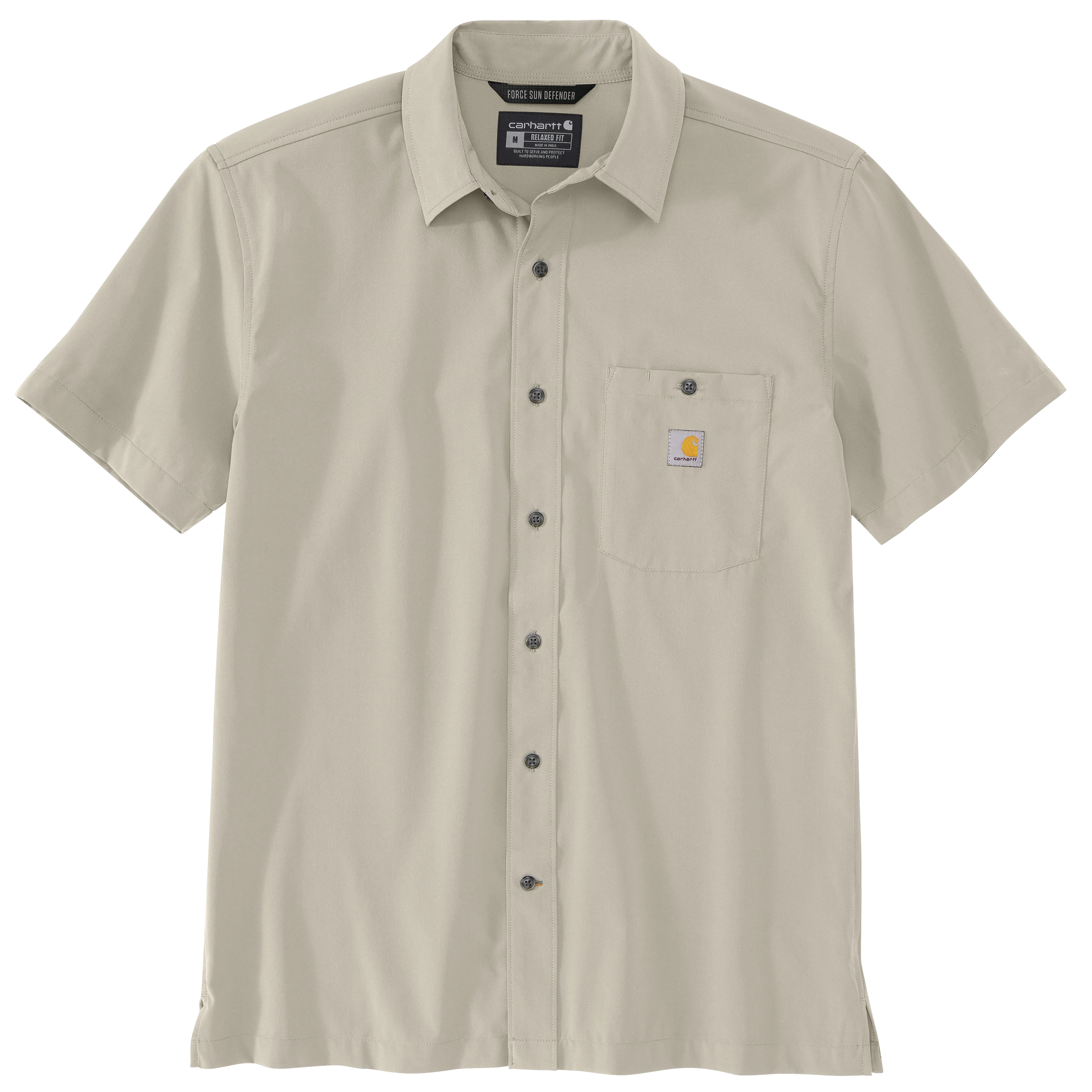 Stylish Carhartt Men’s Force Sun Defender Woven Relaxed Short-Sleeve Shirt Selected