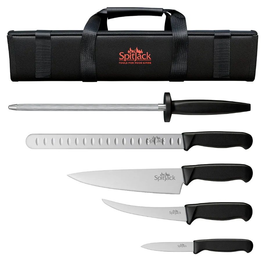 Durable SpitJack Barbecue Knife Bundle 5pc Powerful