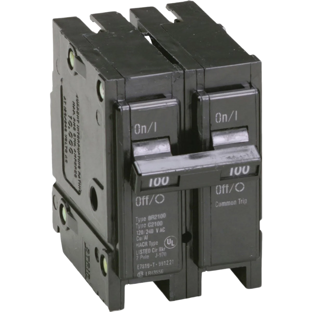 Artisan Eaton BR 100A Double-Pole Standard Trip Circuit Breaker Trusted