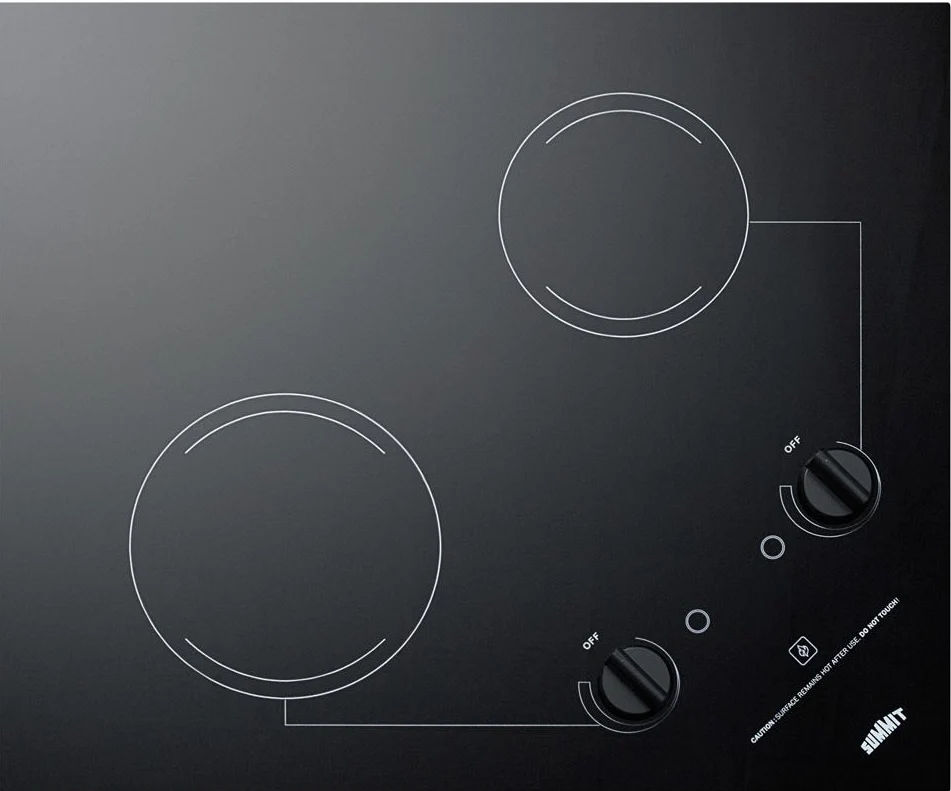Enhanced 21 Wide 115V 2-Burner Radiant Cooktop Optimized