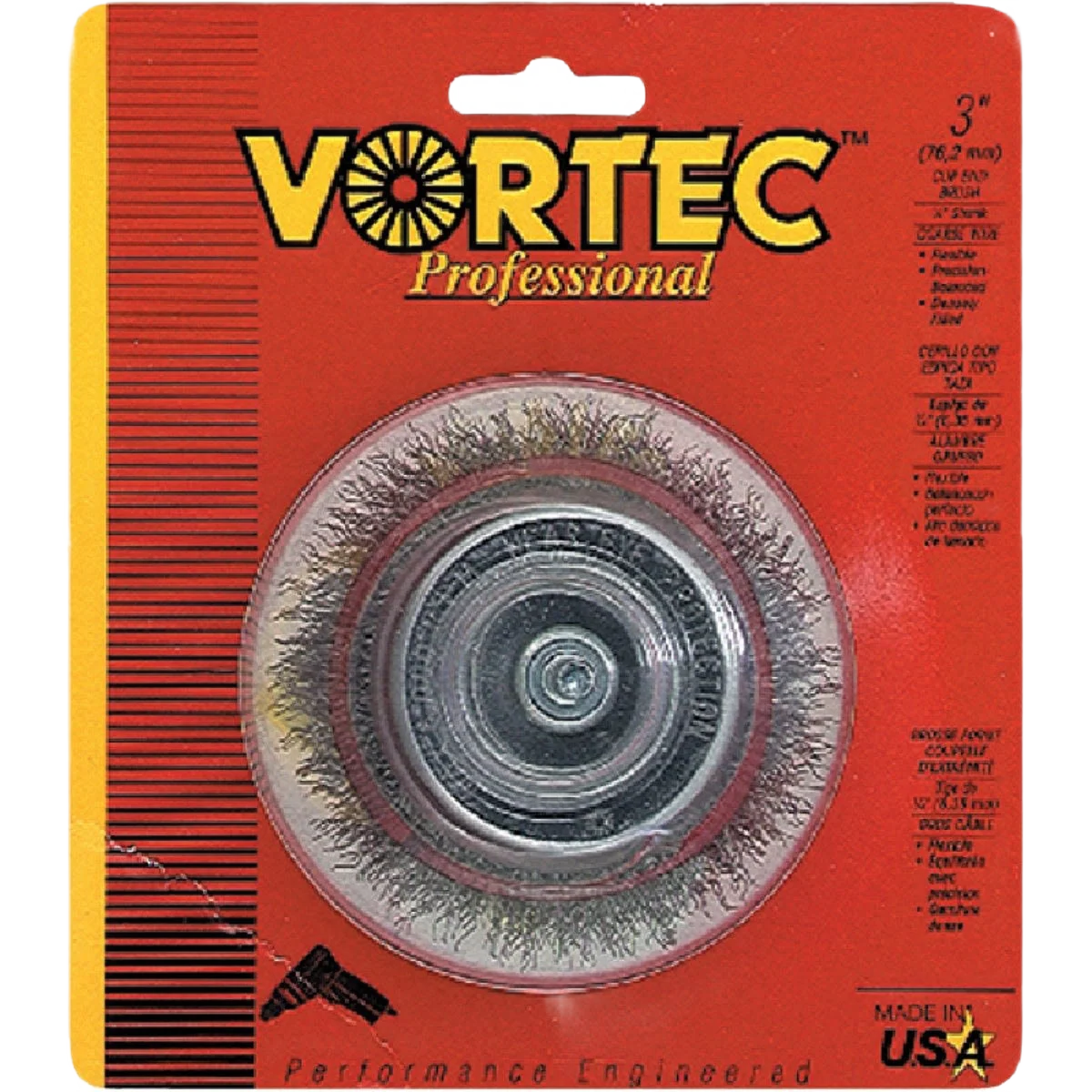 Original Design Weiler Vortec Crimped Wire Cup Brush Original