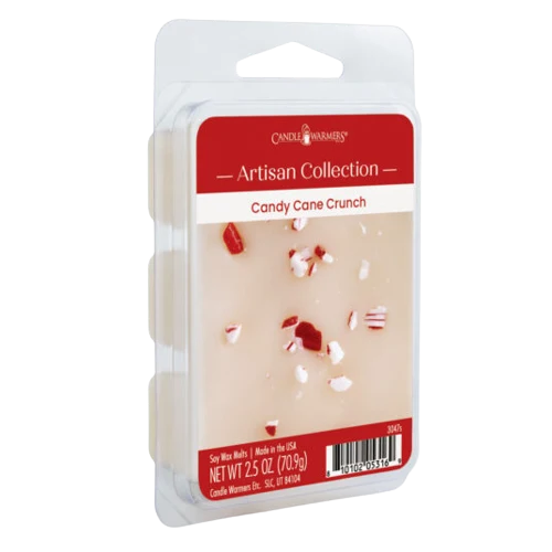 Candle Warmers Candy Cane Crunch Artisan Wax Melts 6-Pack 6-Pack High-Quality