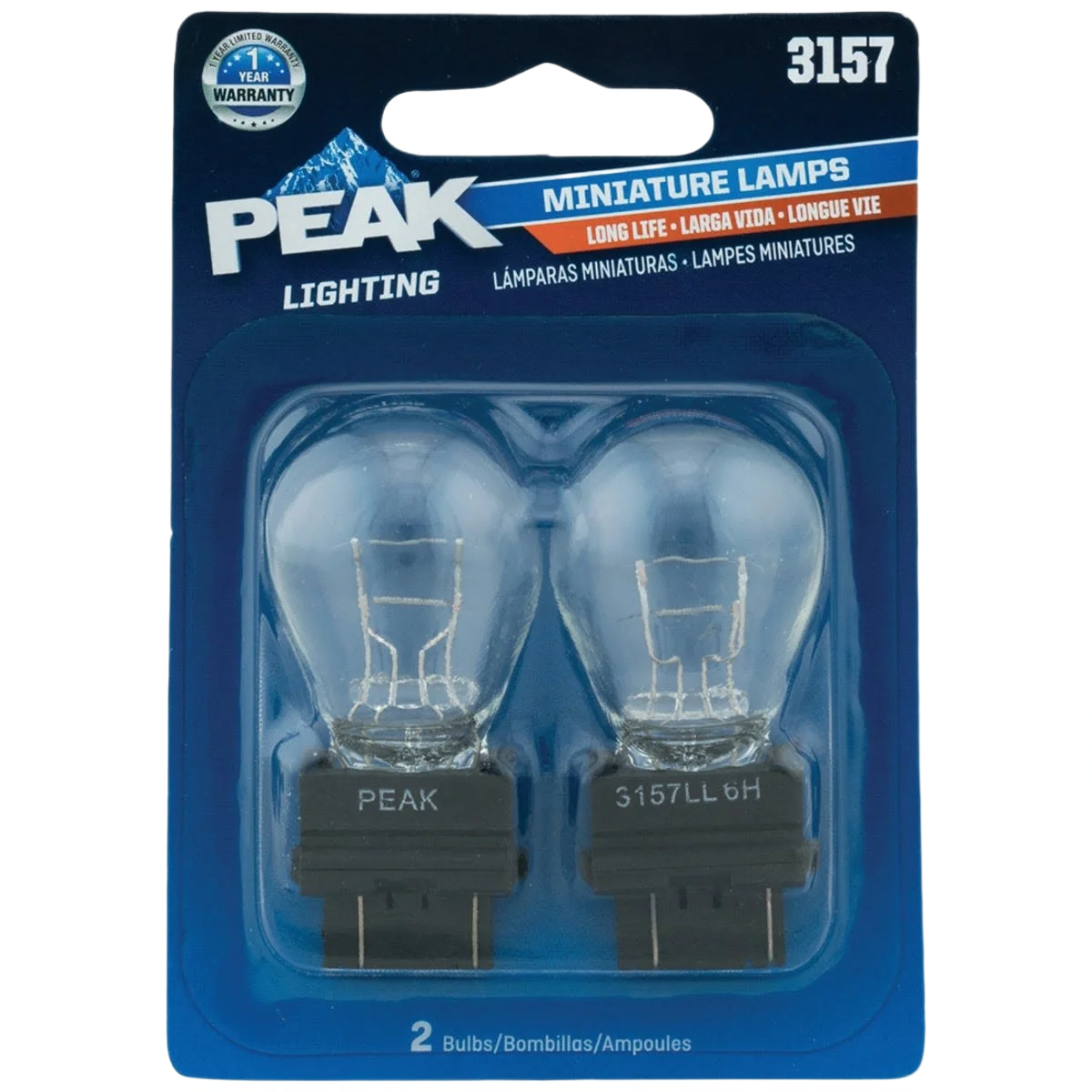 Durable PEAK 3157 12.8V 14V Mini Automotive Light Bulb 2-Pack Elegant