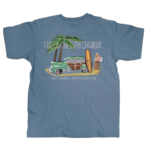 Green Old Guys Rule Men’s 2XL Beach Cruiser Shirt Original Design