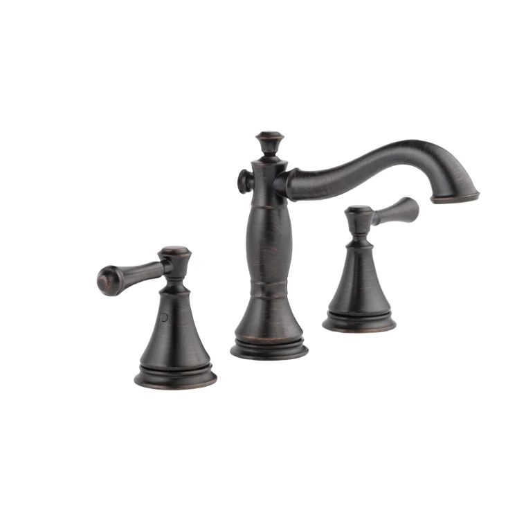 High-End Delta Cassidy Venetian Bronze Two Handle Widespread Bathroom Faucet Breathable