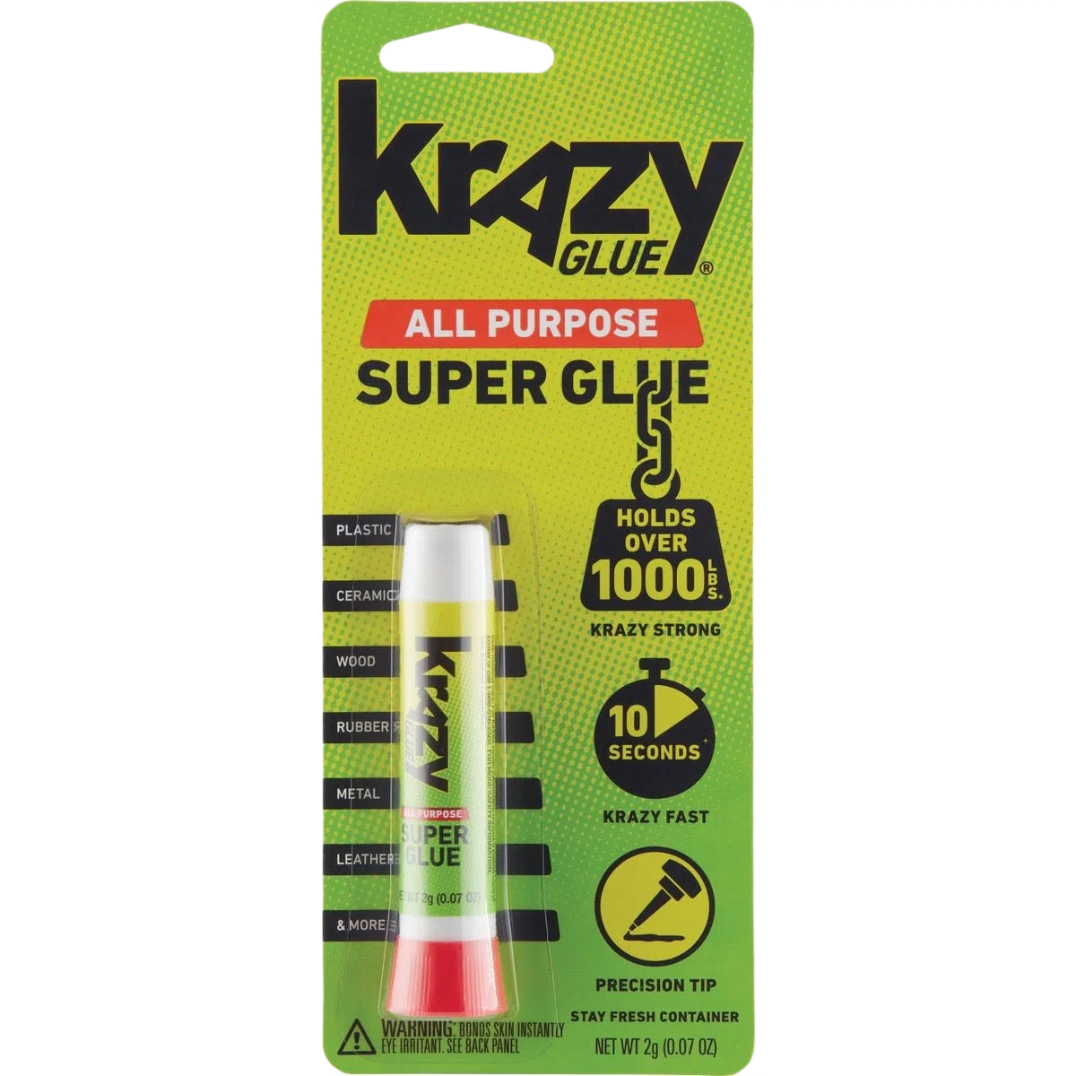 Breathable Krazy Glue Instant All-Purpose Super Glue 0.07 oz. Trusted
