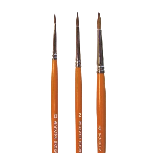 First-Class Wooster 4 Water Color Pointed Artist Brush -Red Sable Advanced