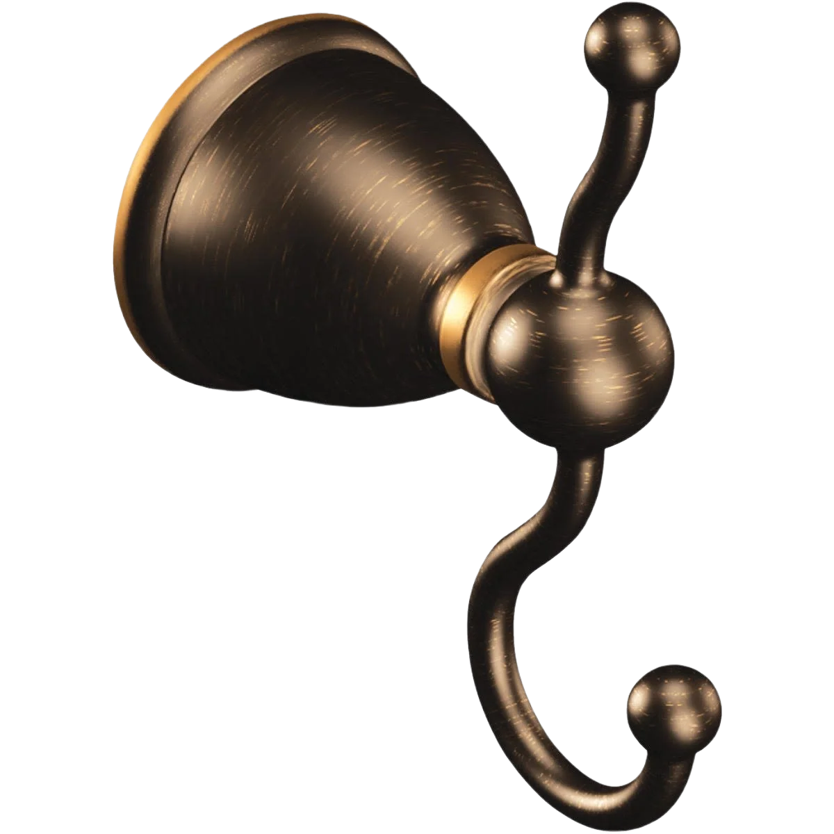 Sophisticated Moen Caldwell Mediterranean Bronze Robe Hook Smooth