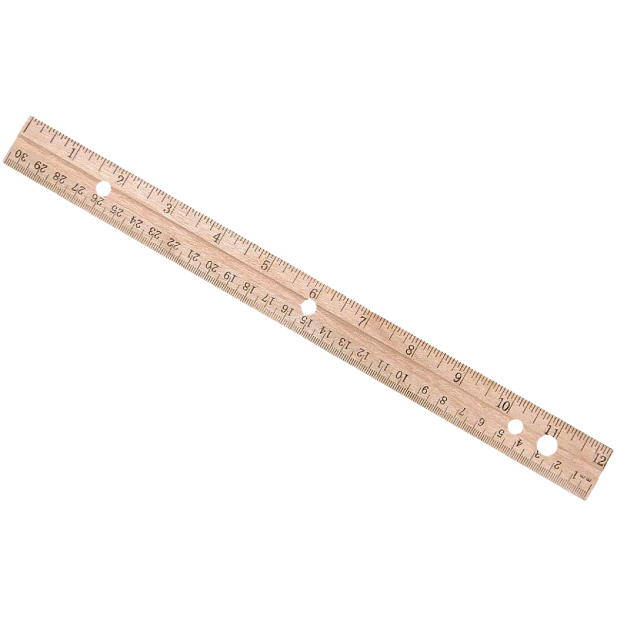 Powerful Westcott 12 in. Wood Ruler Traditional