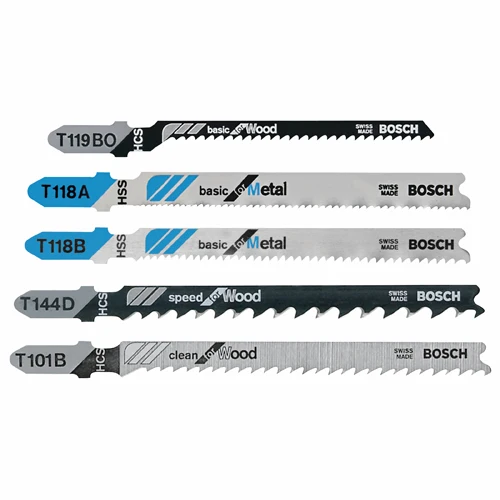 Original Design Bosch T-Shank Wood Metal Jigsaw Blades 5 Pk Green