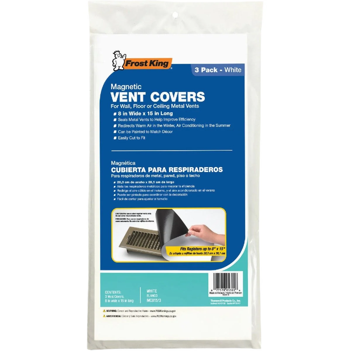 Responsible Frost King Magnetic Register and Vent Cover Elegant