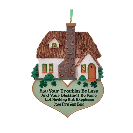 Trendy Kurt S. Adler Personalized Irish Home Blessing Ornament Solid