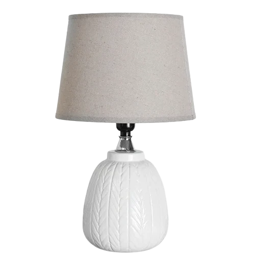 High-End PD Home Garden White Line Pattern Lamp 10.45 in. Dependable