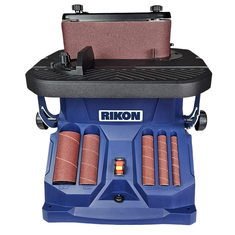 High-Performance Rikon Benchtop Oscillating Belt Spindle Sander Healthy