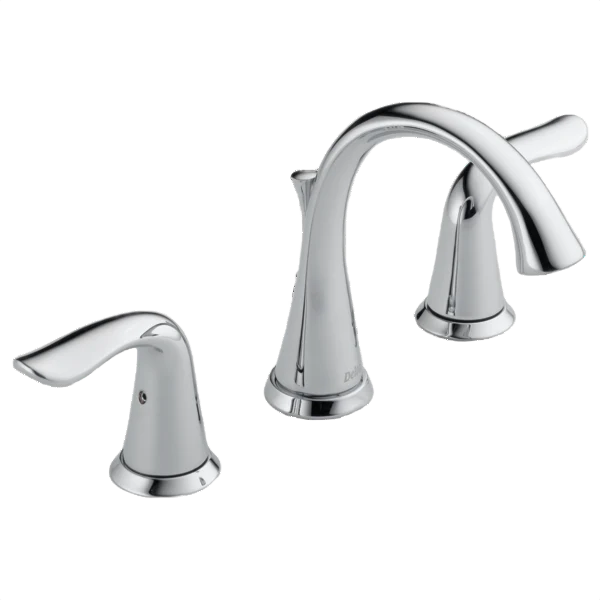 Selected Delta Lahara Chrome Two Handle Widespread Bathroom Faucet Modern