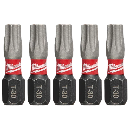 Excellent Milwaukee SHOCKWAVE™ Impact Duty™ 1 T30 TORX Bits 5-Pack First-Class