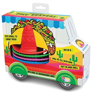 Detailed Talisman Designs Sombrero Taco Holders 4 Pack Reusable