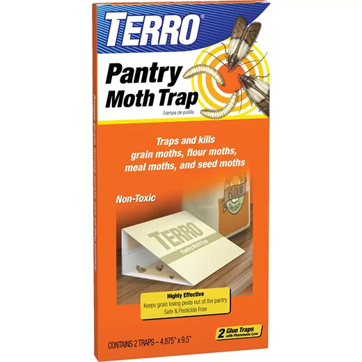 Natural Terro Glue Pantry Moth Trap 2-Pack Selected