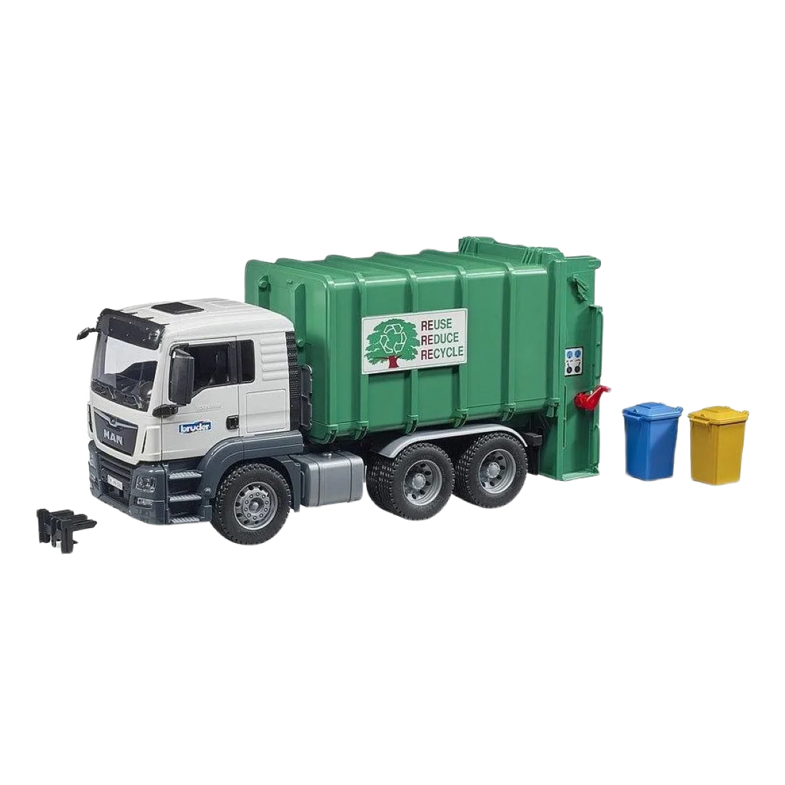 Fashionable Bruder MAN TGS Rear Loading Green Garbage Truck Durable