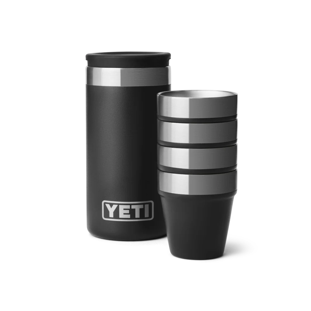 Sustainable YETI Shot Glasses with Carrying Case Secure