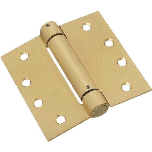 Healthy National Hardware 4 Square Satin Brass Spring Door Hinge High-Quality