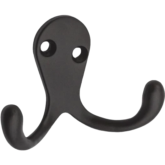 Artisan National Hardware Oil Rubbed Bronze Double Clothes Hook 2-Pack Reliable