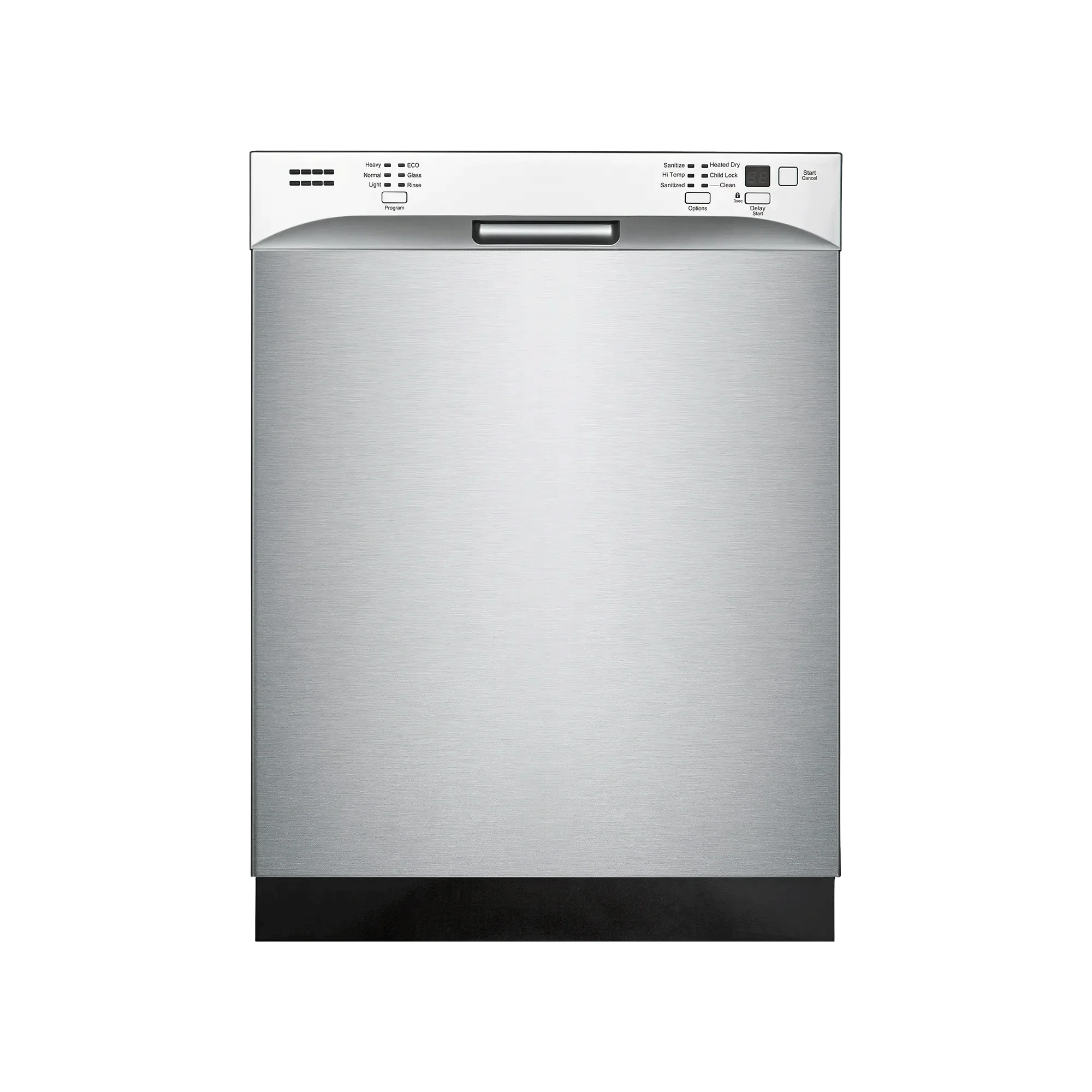World-Class Element Electronics 24 Front Control Built-in Dishwasher – Stainless Steel ENB6632PEBS Exclusive