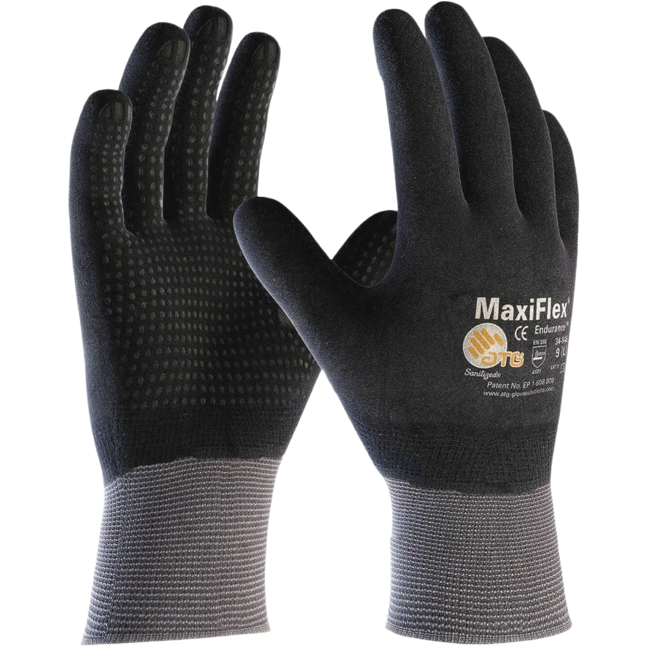 Original MaxiFlex Mens Large Seamless Knit Nylon Work Gloves Professional