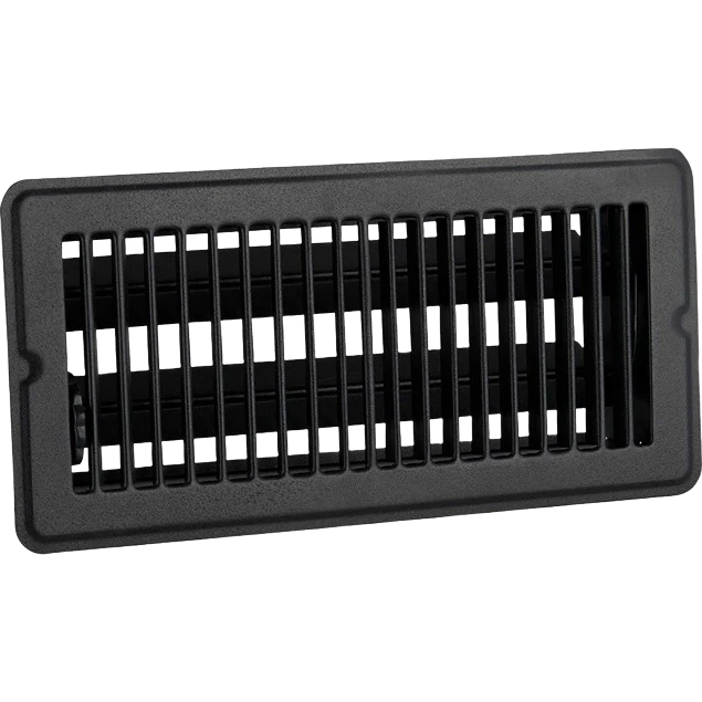 Selected Home Impressions Matte Black Steel Floor Register 4 In. x 10 In. High-Quality