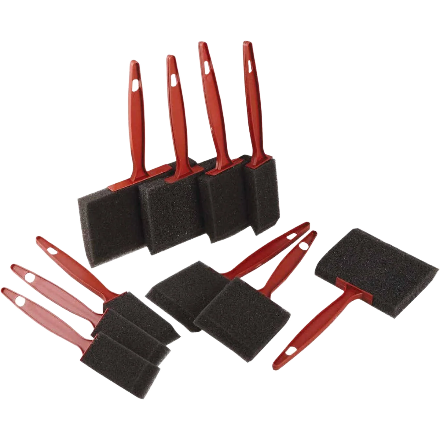 Artisan Smart Savers Foam Brush Set with Plastic Handles 10-Pack Crafted