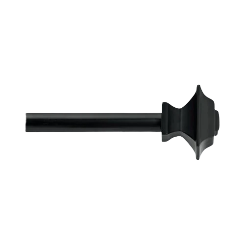 Functional Spring Window Fashions Black Classic Square 28-48 in. Rod Fine