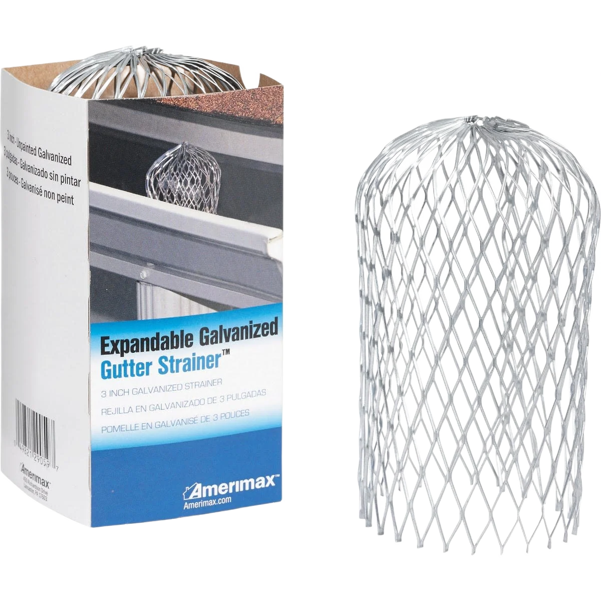 Fast Amerimax 3-In. Expandable Galvanized Gutter Strainer Powerful