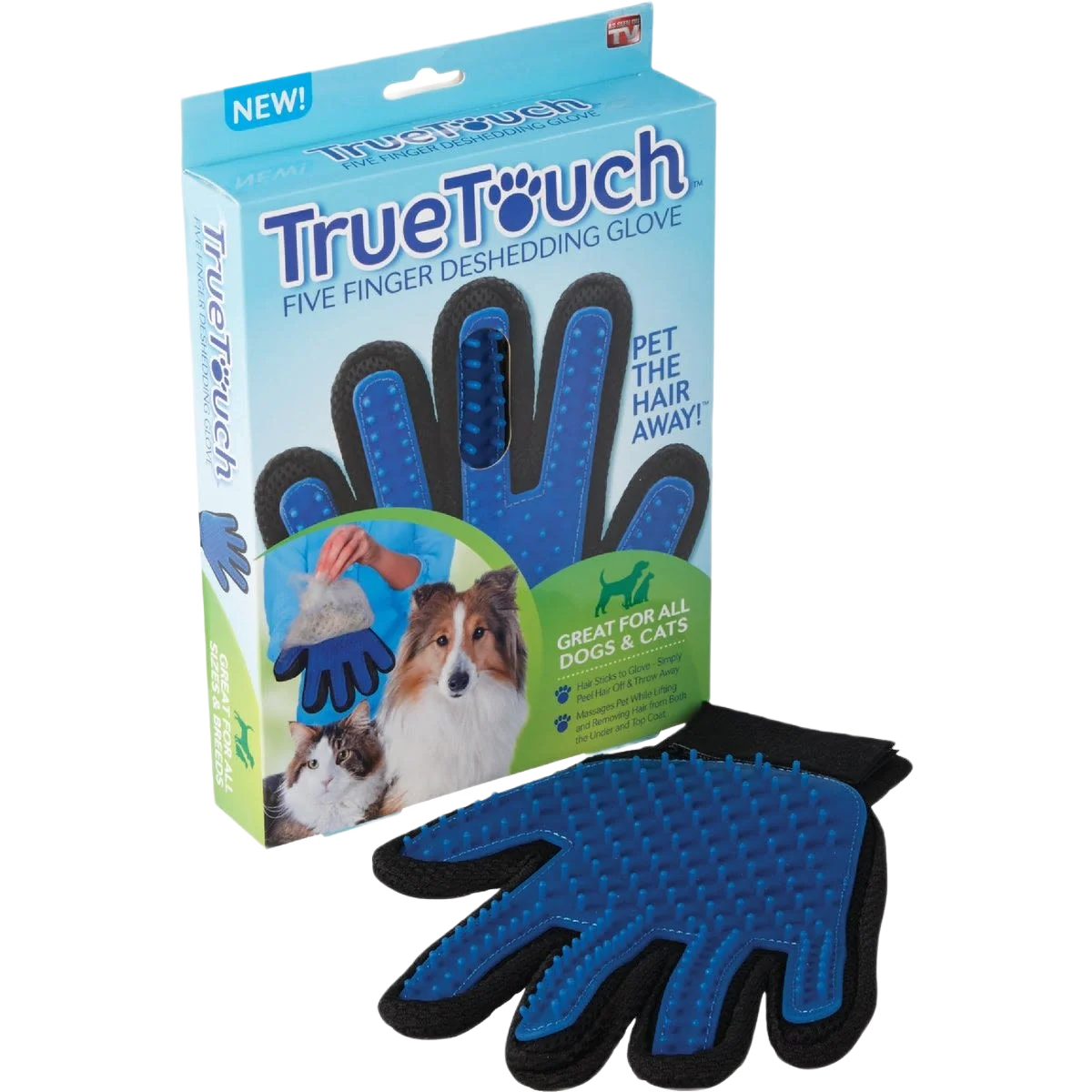 High-Quality True Touch Silicone Tip Five Finger Deshedding Pet Glove World-Class