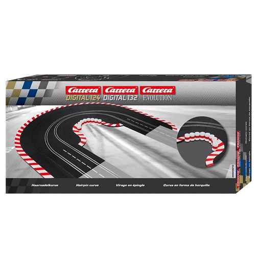Effective Carrera Hairpin Curve for DIGITAL 1 24 DIGITAL 1 32 and EVOLUTION Tracks Long-Lasting