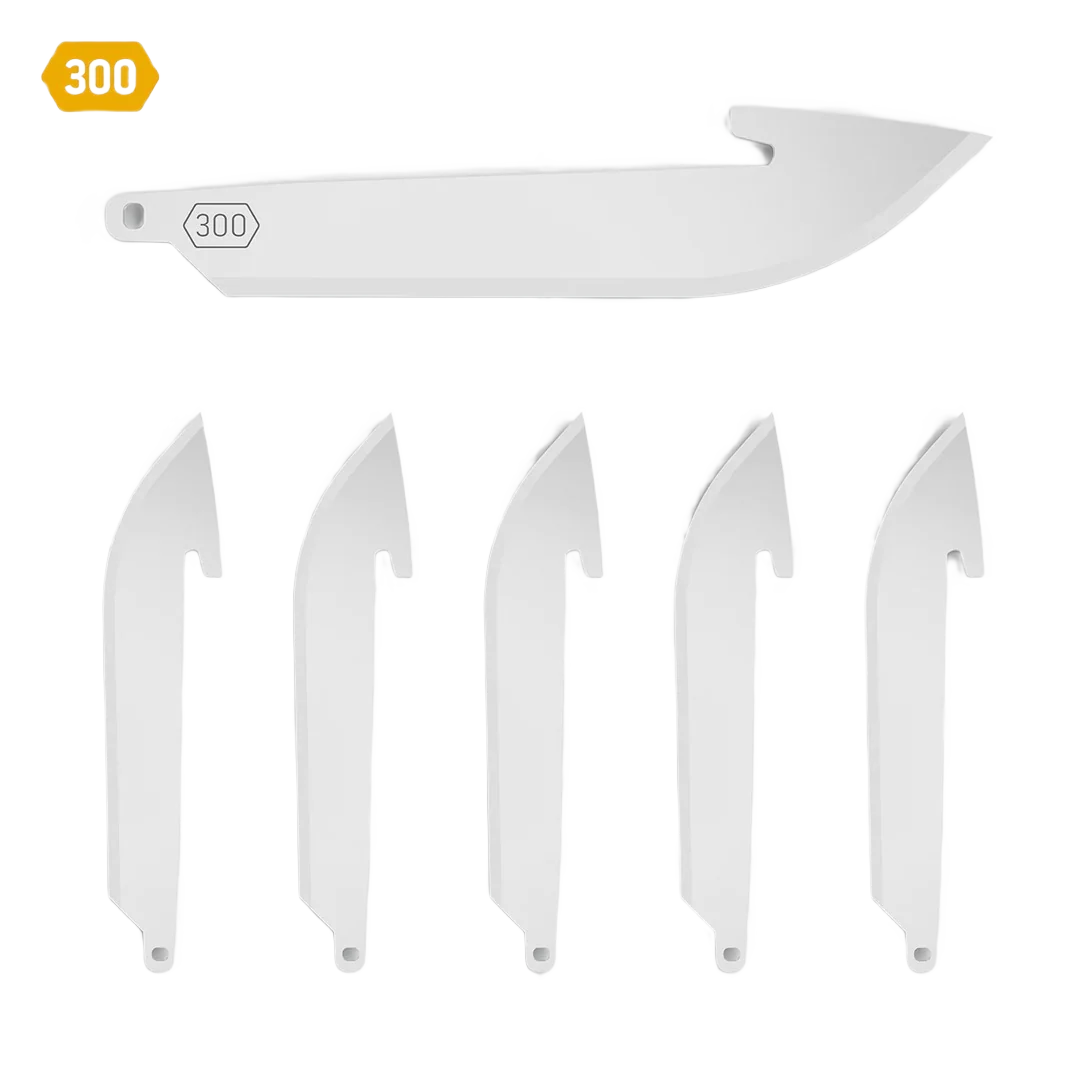 Modern Outdoor Edge Drop-Point Stainless 300 3 In. Blades 6 pc Eco-Friendly