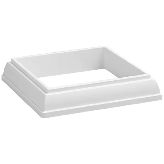 Premium Material TimberTech RadianceRail Composite 4 x 4 Matte White Post Skirt Stylish